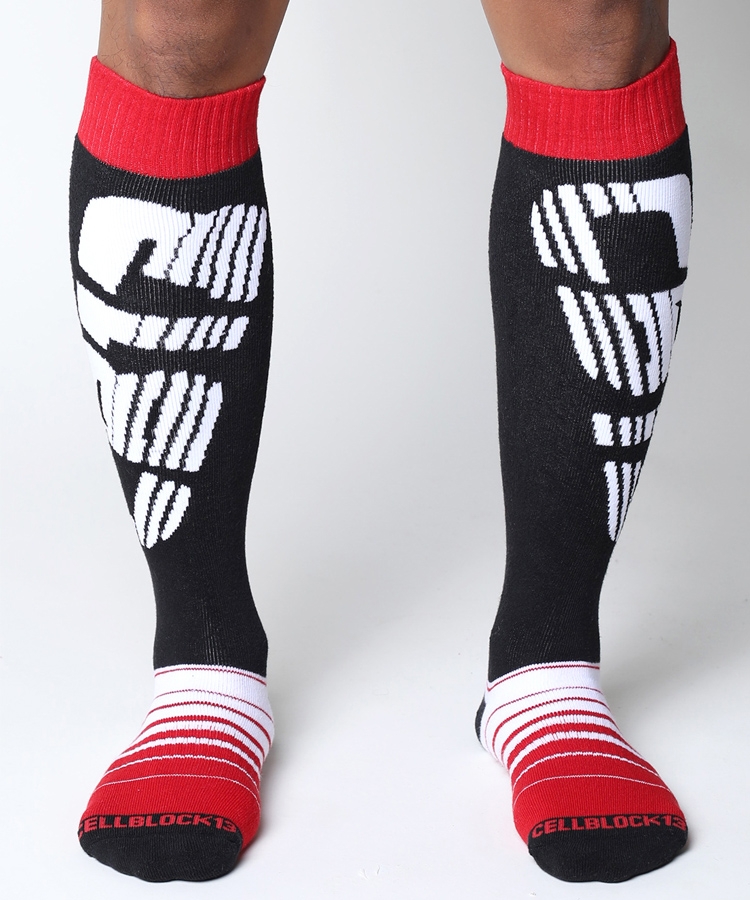 Chaussettes velocity 2.0 knee high rouge