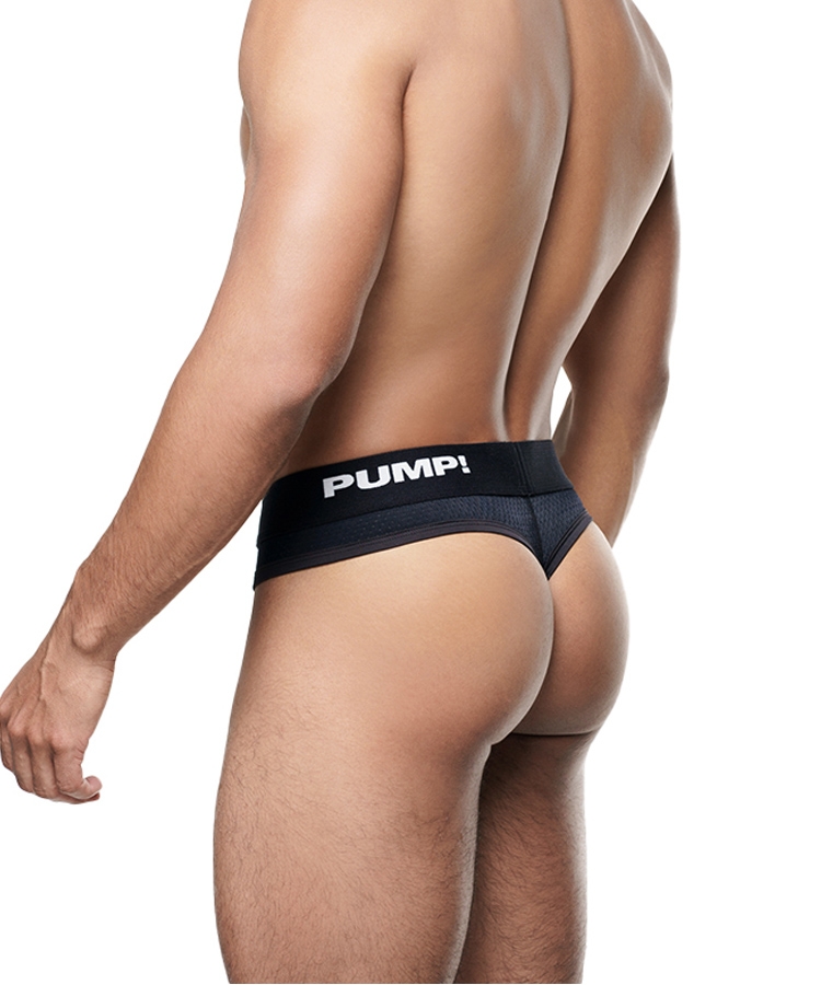 PUMP! Black Classic Thong