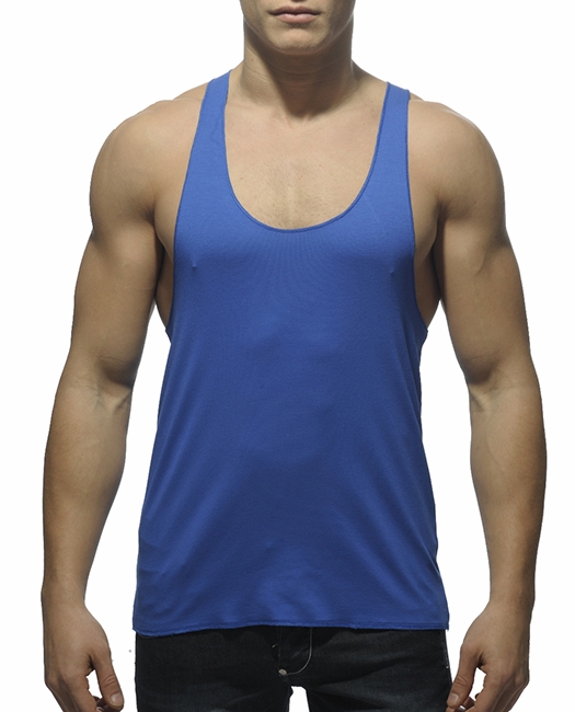 AD340 Tank Back Printed Royal Blue - ADDICTED - Sportswear - Undies4men